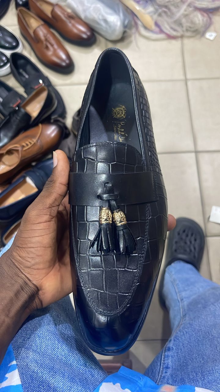 Elégantes chaussures Oxford d’affaires à pompon