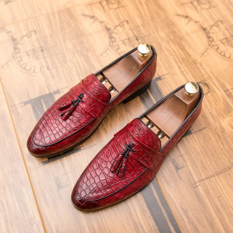 Elégantes chaussures Oxford d’affaires à pompon