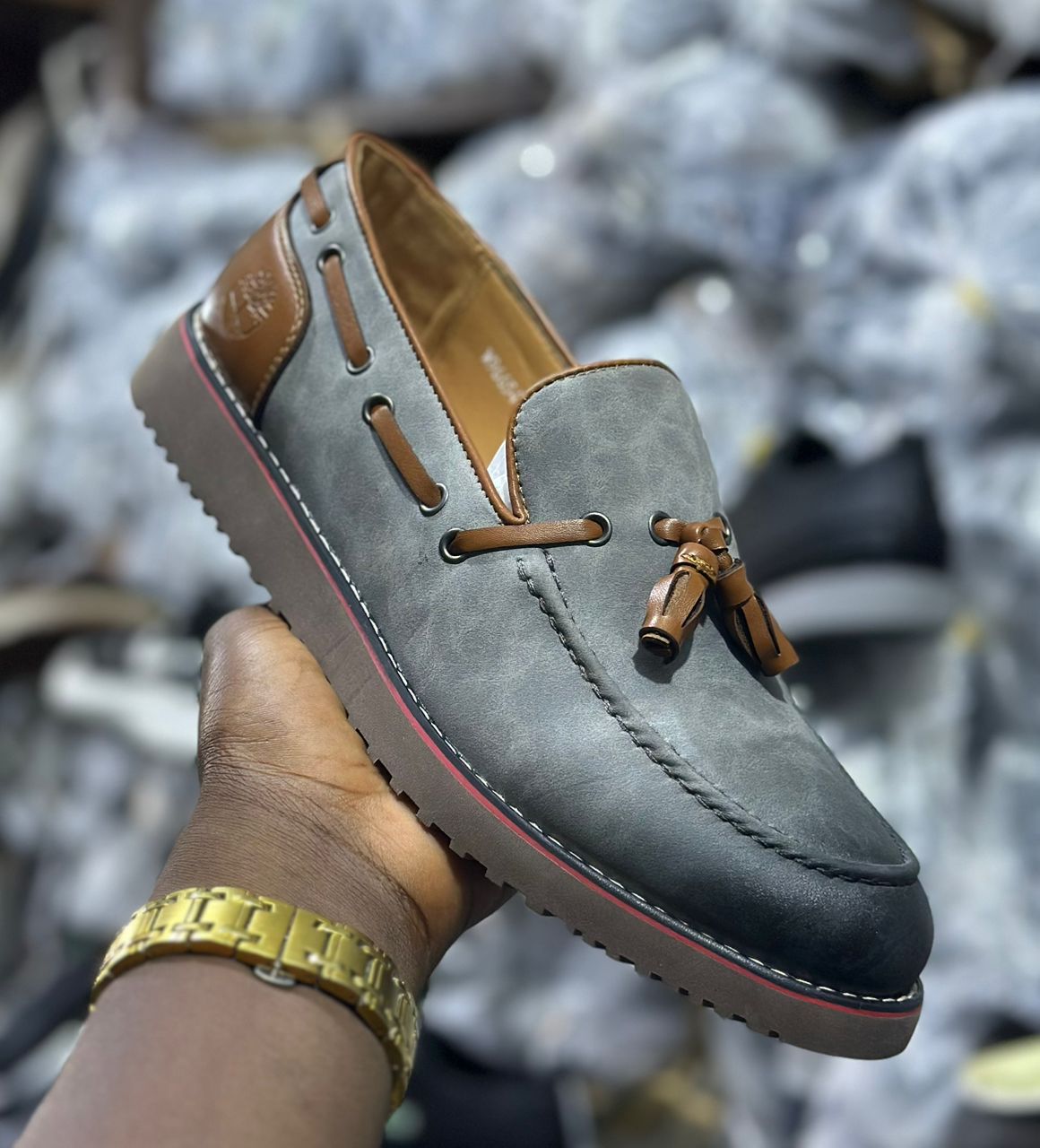 Mocassins à Pompons - L'Empreinte des Hommes prestigieux