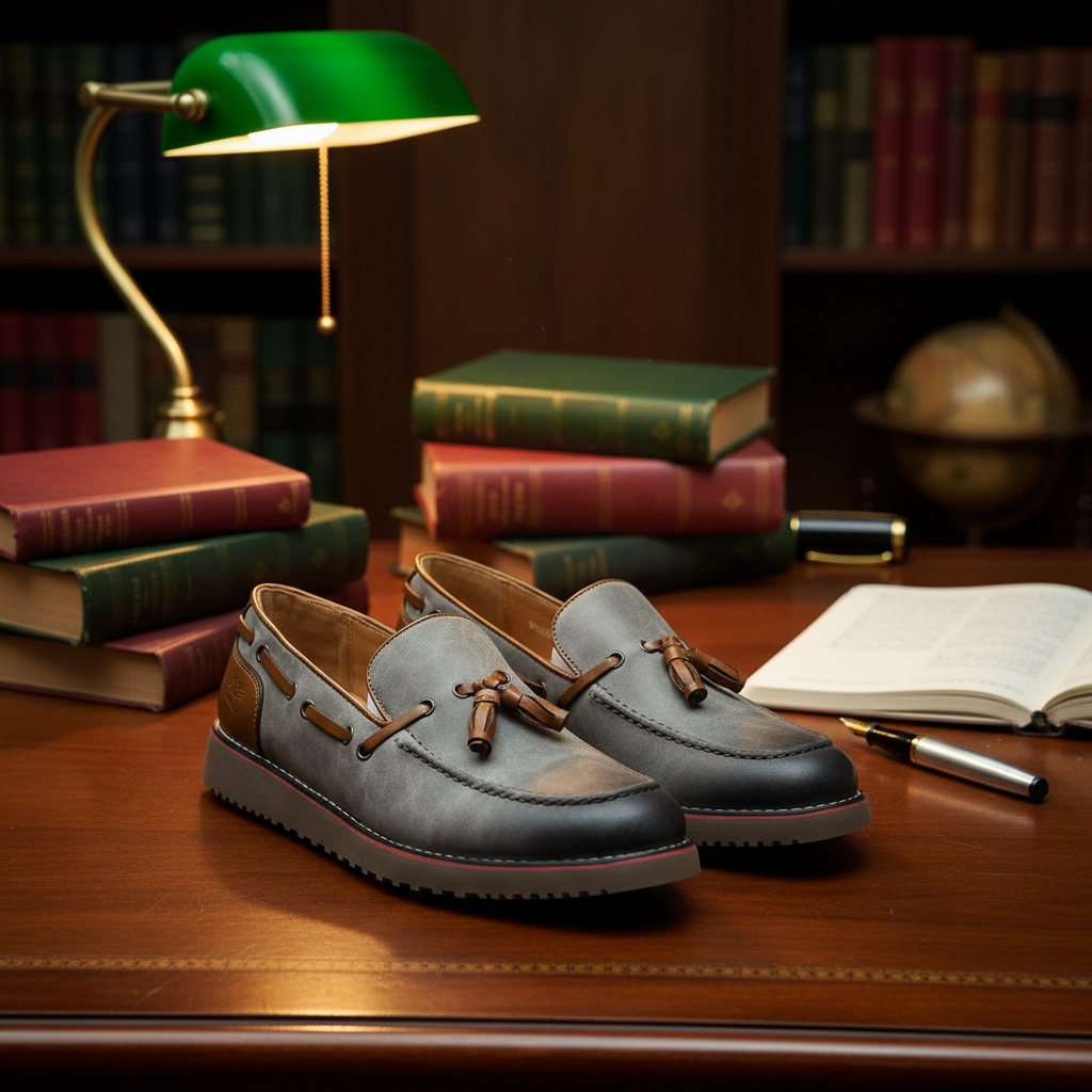 Mocassins à Pompons - L'Empreinte des Hommes prestigieux