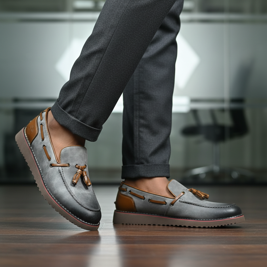 Mocassins à Pompons - L'Empreinte des Hommes prestigieux