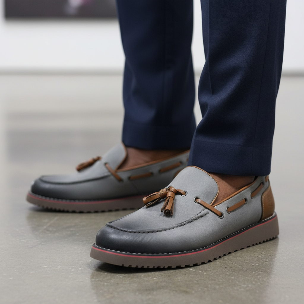 Mocassins à Pompons - L'Empreinte des Hommes prestigieux