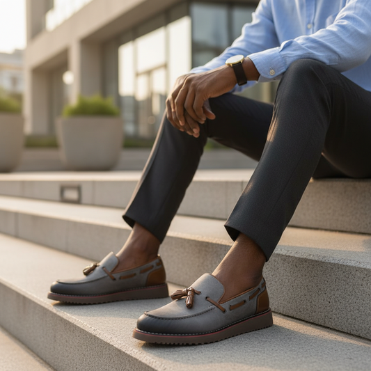 Mocassins à Pompons - L'Empreinte des Hommes prestigieux