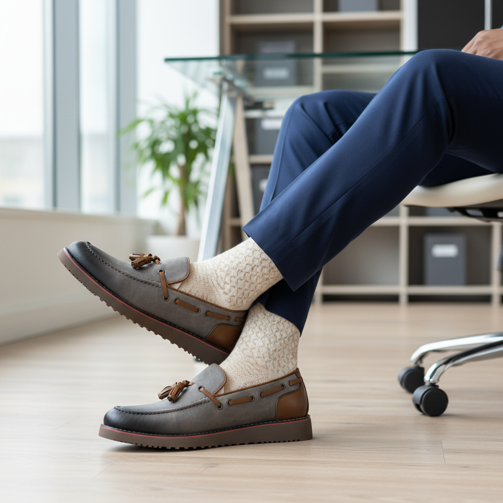 Mocassins à Pompons - L'Empreinte des Hommes prestigieux